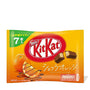The Nestle Japan Kit Kat: Chocolate Orange features vibrant packaging with orange slices and chocolate images. This seasonal Japanese treat includes seven mini bars, ideal for satisfying your chocolate orange cravings. thumbnail 1