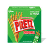 A Glico Pretz Family Pack: Original (10-pack) of Glico Pretz sticks in a green box.