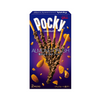 A 6-pack Glico Pocky Variety Pack by Glico, featuring chocolate-covered biscuit sticks with almonds, includes English and Japanese text—ideal for anyone seeking a mix of tasty biscuit stick flavors.