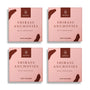 Four packages of Bokksu Tinned Shirasu Anchovies with Cod Roe (4-Pack), a delectable Japanese delicacy featuring cod roe, each with a net weight of 2.82 ounces (80g), are displayed. The packaging is pink and brown with text and a logo. thumbnail 1