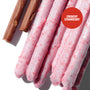 Glico Pocky: Variety Pack (6-Pack) by Glico features pink, strawberry-coated biscuit sticks and a chocolate-coated stick marked "Crunchy Strawberry" on a red circle—an irresistible treat for snack lovers. thumbnail 5
