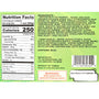 A label showing the nutritional facts of the J-Basket Boba Bubble Tea Kit: Matcha Tea (3 cups) from the brand J-Basket. thumbnail 2