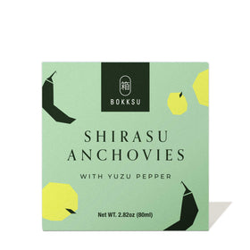 Bokksu Tinned Shirasu Anchovies with Yuzu Pepper
