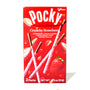 A box of Glico Pocky: Crunchy Strawberry sticks on a white background. thumbnail 1