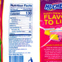 Nutrition label and packaging of Morinaga Hi-Chew Large Stand Bag: Fruit Combo Double Layered Tropical fruit chews with assorted flavors. thumbnail 3