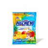 A bag of Morinaga Hi-Chew: Tropical Mix fruit chews on a white background.