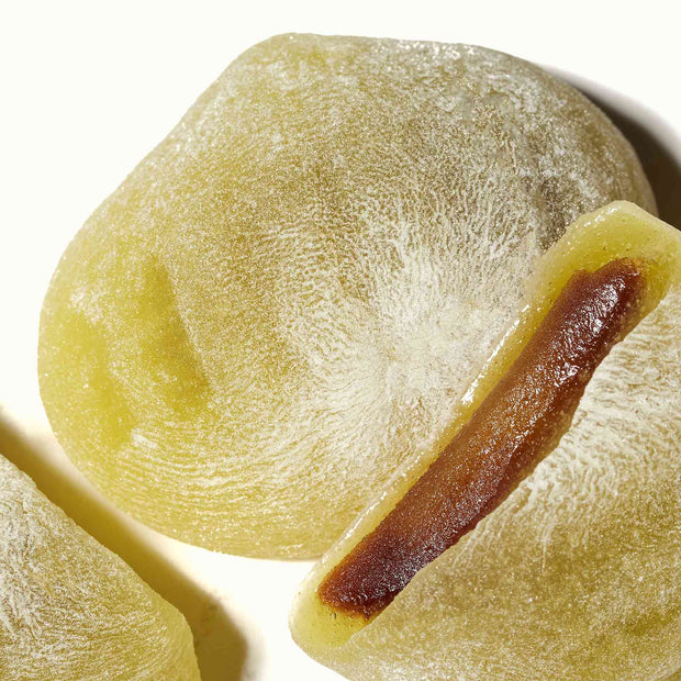 A Kubota Daifuku Mochi: Chestnut with a hole in it.