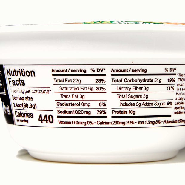 A close up of a Hikari Menraku Ramen Bowl: Spicy Sesame.