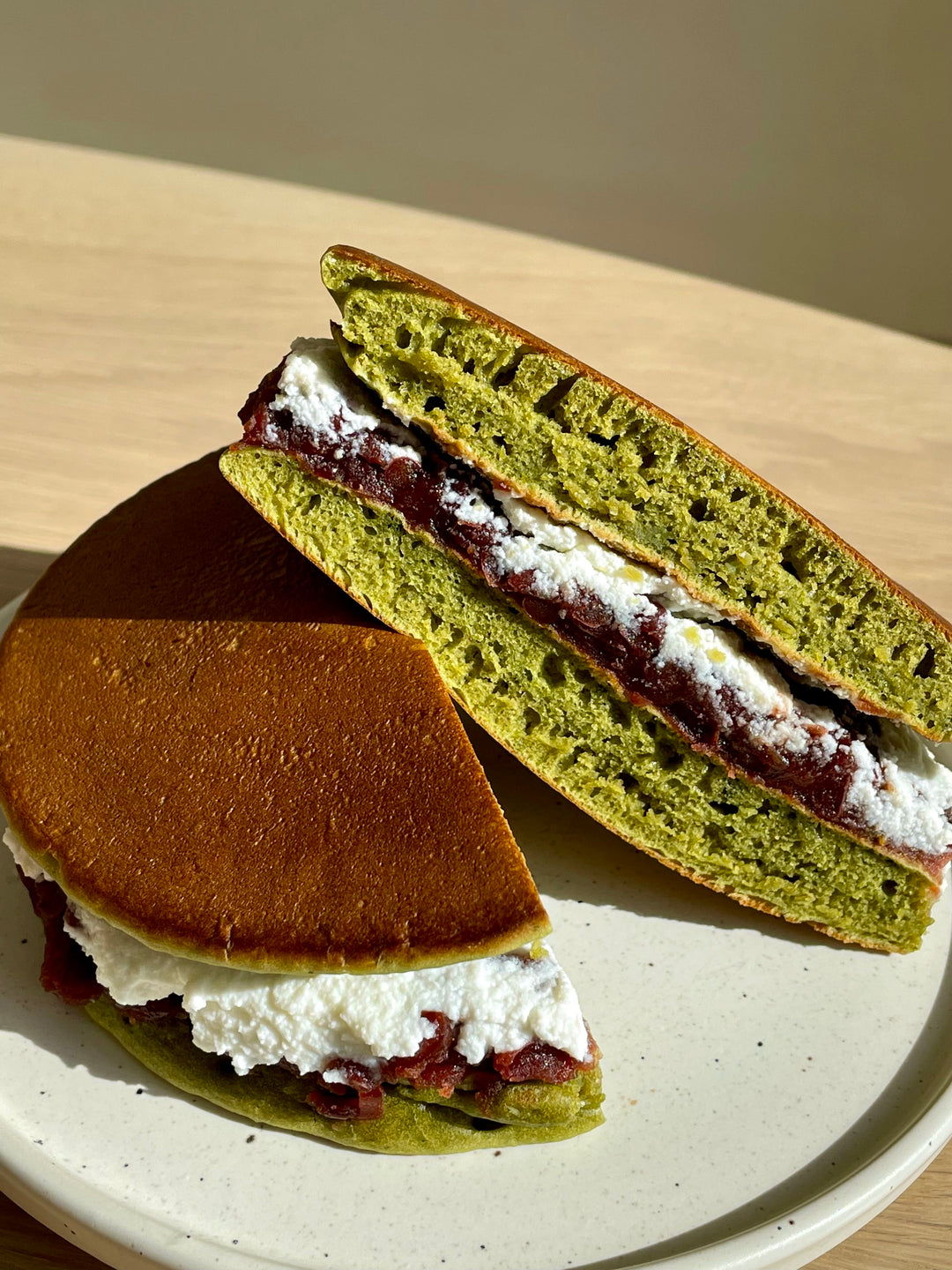 Matcha Red Bean Dorayaki Recipe