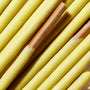 Yellow pencils arranged in parallel, with one pencil having a broken tip, resemble a variety pack of Glico Pocky: Variety Pack in their uniformity and slight variation. thumbnail 8