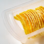 A clear package houses an organized stack of delicious, yellow, crispy Lay& thumbnail 2