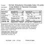 Product label for a Nestle Japan Japanese Kit Kat Strawberry Chocolate Cake, including nutrition facts, ingredients, and product origin information. thumbnail 5
