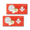Two red Bokksu Market boxes labeled 