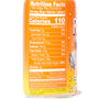 A bottle of Sangaria Ramune Soda: Orange with nutrition facts on it. thumbnail 3