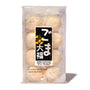 Kubota Daifuku Mochi: Black Sesame rice balls in a bag on a white background. thumbnail 1