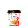 A container of Yopokki Instant Tteokbokki Rice Cake Cup: Original Sweet &amp; Spicy on a white background. thumbnail 1