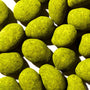A pile of HBAF Jeju Island green rocks on a white surface. thumbnail 3